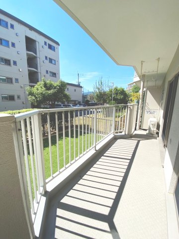 ハイコーポ長岡京B棟　1階のバルコニー