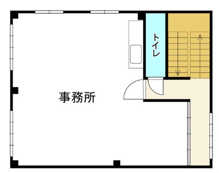 大津市島の関の店舗事務所の間取り