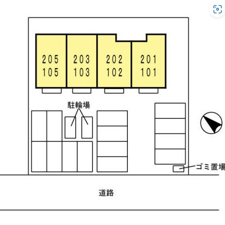メルベーユ古新開の区画図