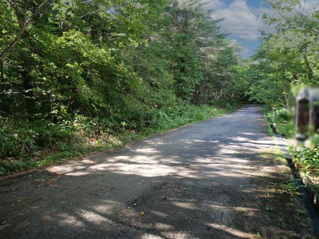 羽鳥湖平和郷別荘地②の前面道路含む現地写真