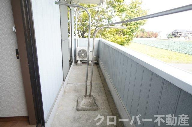 ハイツ・タイチ Ⅱ棟のバルコニー