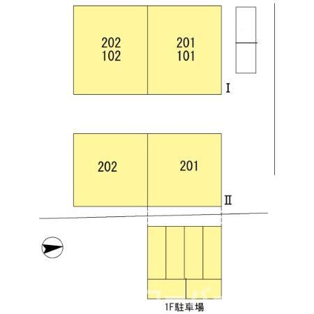 ハイツ・タイチ Ⅰ棟の区画図