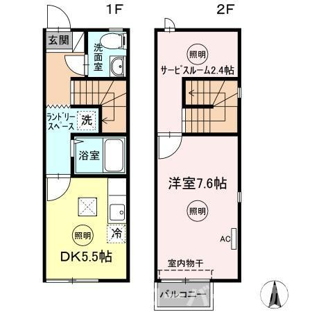 グレースタウン川津 Ａの間取り