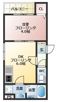 【間取り】 | G-place大濠I | 現況優先。