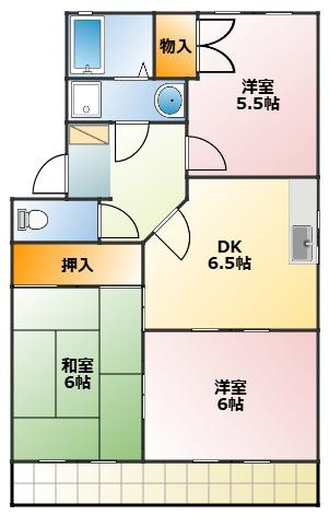 アペックス B棟の間取り