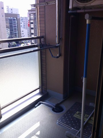 大阪市中央区農人橋１丁目の賃貸マンションのバルコニー