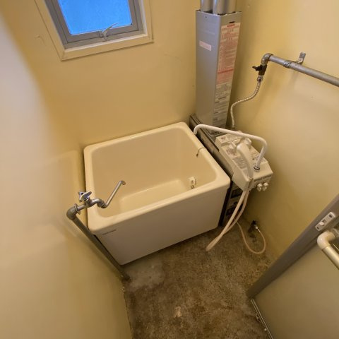 登別マンションの浴室