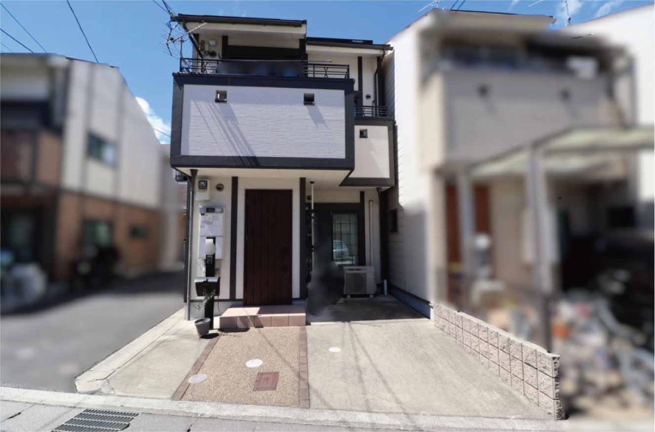 上鳥羽西浦町の前面道路含む現地写真