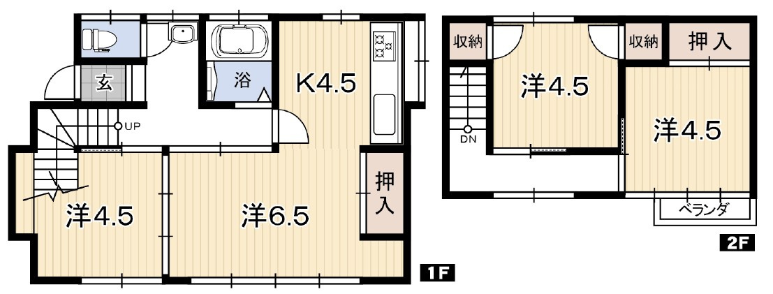 吾川郡いの町の間取り