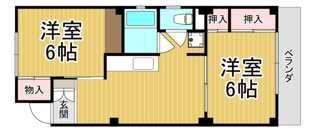 高倉マンションの間取り