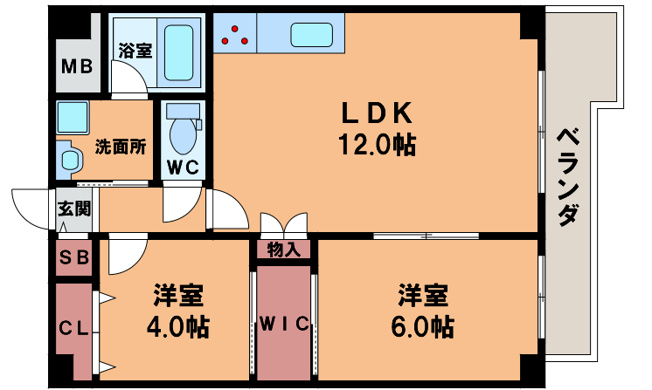 【間取り】 | エクセレンス山坂