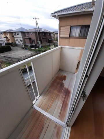 フォンテーヌＢのバルコニー|陽当たり良好なバルコニーです