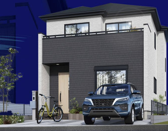 【仲介手数料無料】狭山市狭山４期全１棟　狭山市の新築住宅なら西武ハウジングの外観パース