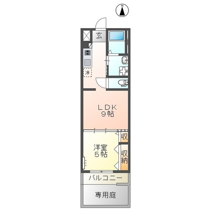 コロンⅡの間取り|使い勝手の良い間取りです♪