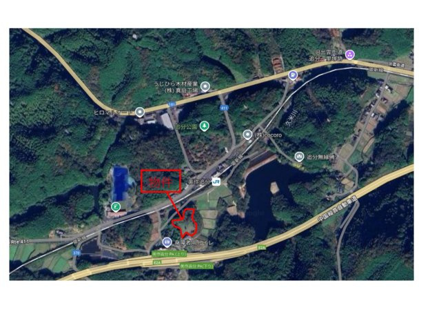 真庭市上河内　事業用地　2116坪の地図