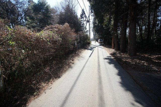 壬生町安塚の前面道路含む現地写真|2018年2月撮影