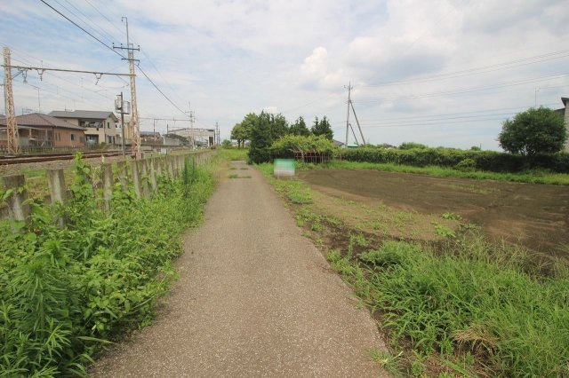壬生町安塚の前面道路含む現地写真|西側道路（2022年7月撮影）