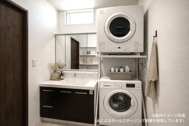 マ・メゾン　廿日市市宮園上５丁目　№100の独立洗面台|衣類乾燥機
乾太くん付