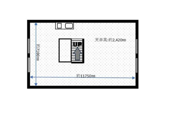 大津市坂本７丁目の店舗一部の間取り