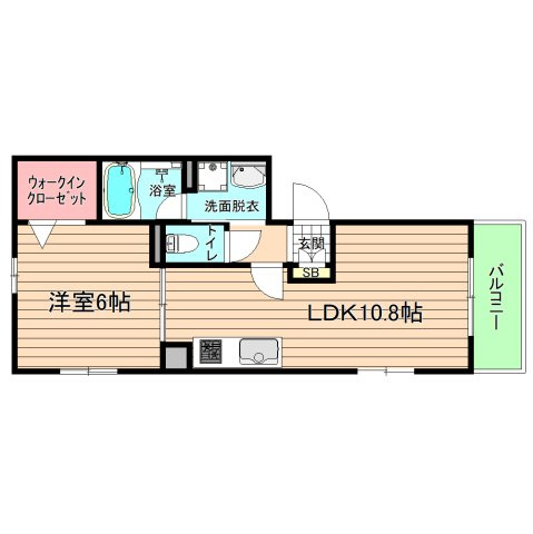 大阪市城東区成育４丁目のアパートの間取り