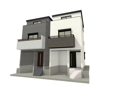 【外観パース】 | 高野蓼原町　分譲地【全2区画】