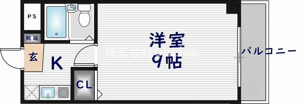 スカイリバー上小阪の間取り