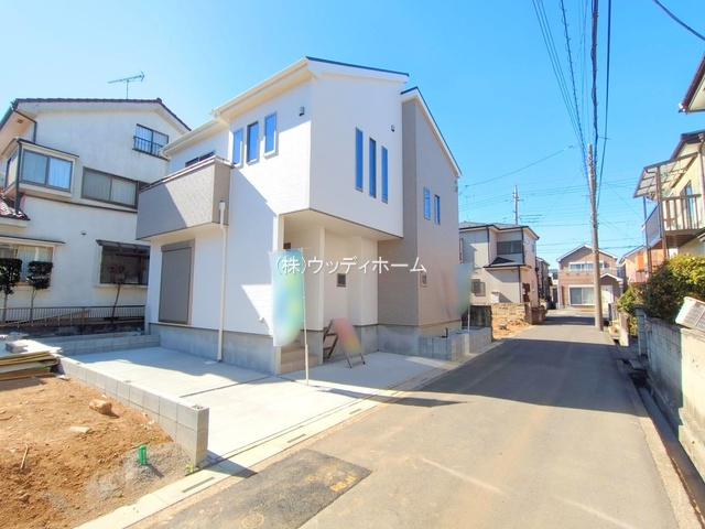 越谷市下間久里　新築一戸建て　1号棟の外観