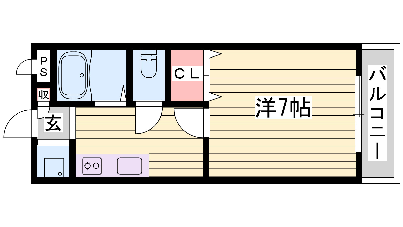 グローリー1番館の間取り