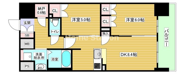 【間取り】 | セイシア大拓26