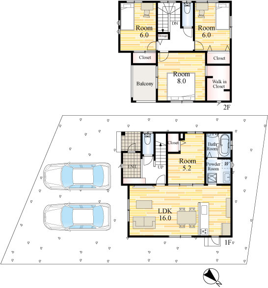 サンコート　久留米市高良内町の間取り