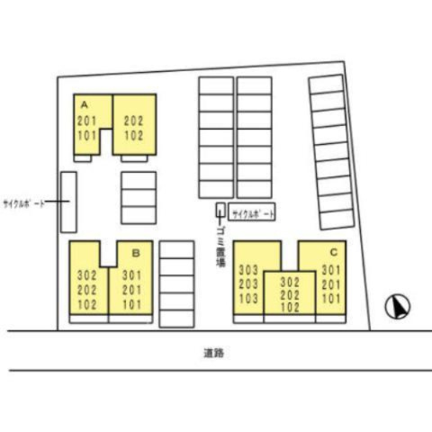 Ｆｏｒｅｓｔ　ＶａｌｌｅｙⅢ　Ｂの区画図