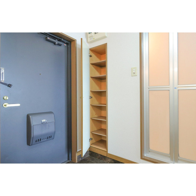 久留米市東櫛原町の賃貸マンションの玄関|明るい玄関です