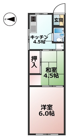 【間取り】 | 阿部コーポＡ棟 | ※図面反転の場合あり。現況優先となります。