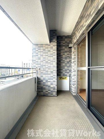 豊千ビルのバルコニー|お洗濯にも便利なバルコニー付き