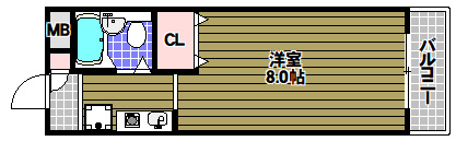 ヤマザキメゾンドファムの間取り
