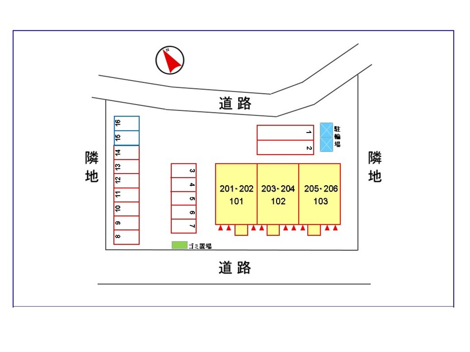 コンフィエの駐車場|駐車場