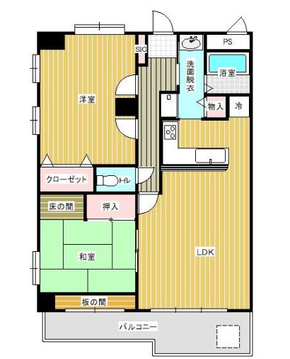 エンゼルハイム六ツ門の間取り
