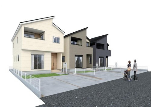 ブルーミングガーデン　岡山市東区西大寺上【仲介手数料無料】の外観パース