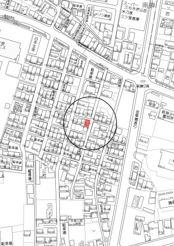 土地　鷺山の地図