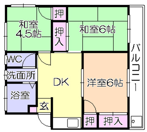 グリーンハイツ国分町の間取り