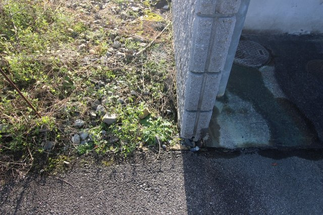 栃木市薗部町2丁目の外観|西側境界