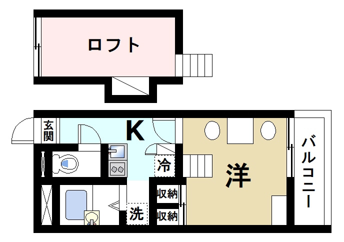 レオパレスｇｒｏｗの間取り|間取りです
