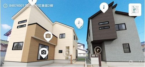 ブルーミングガーデン　岡山市中区兼基【仲介手数料無料】の外観パース