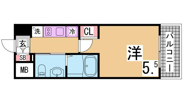 エスリード神戸WESTの間取り|間取り
