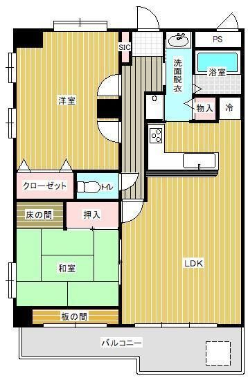 エンゼルハイム六ツ門の間取り