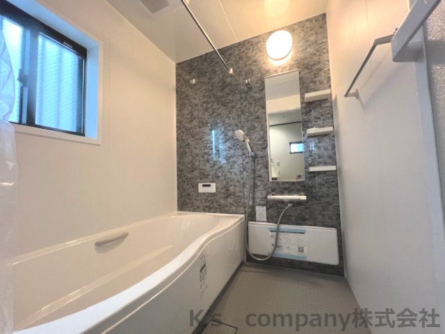 茅ヶ崎市若松町　築浅未入居戸建　A号棟の浴室|ホテルライクな浴室でゆっくりした入浴時間をお過ごしいただけます☆
