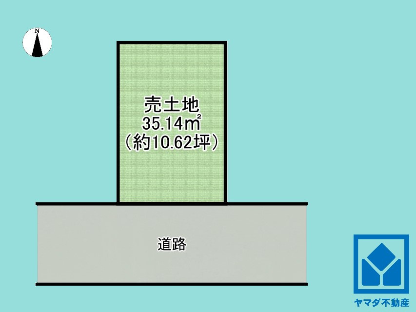 伏見区淀美豆町の土地図