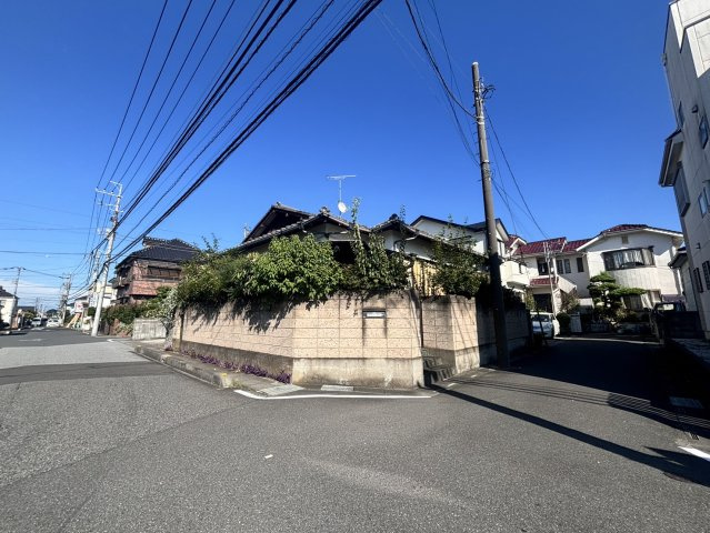 越谷市下間久里売地の前面道路含む現地写真