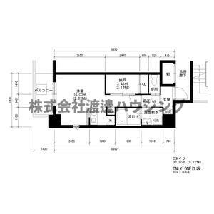 ONLYONE江坂の間取り