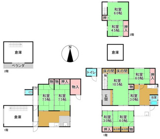 【その他】 | 長浜市木之本町廣瀬30-1　他6筆　売土地 | 上物（間取り）